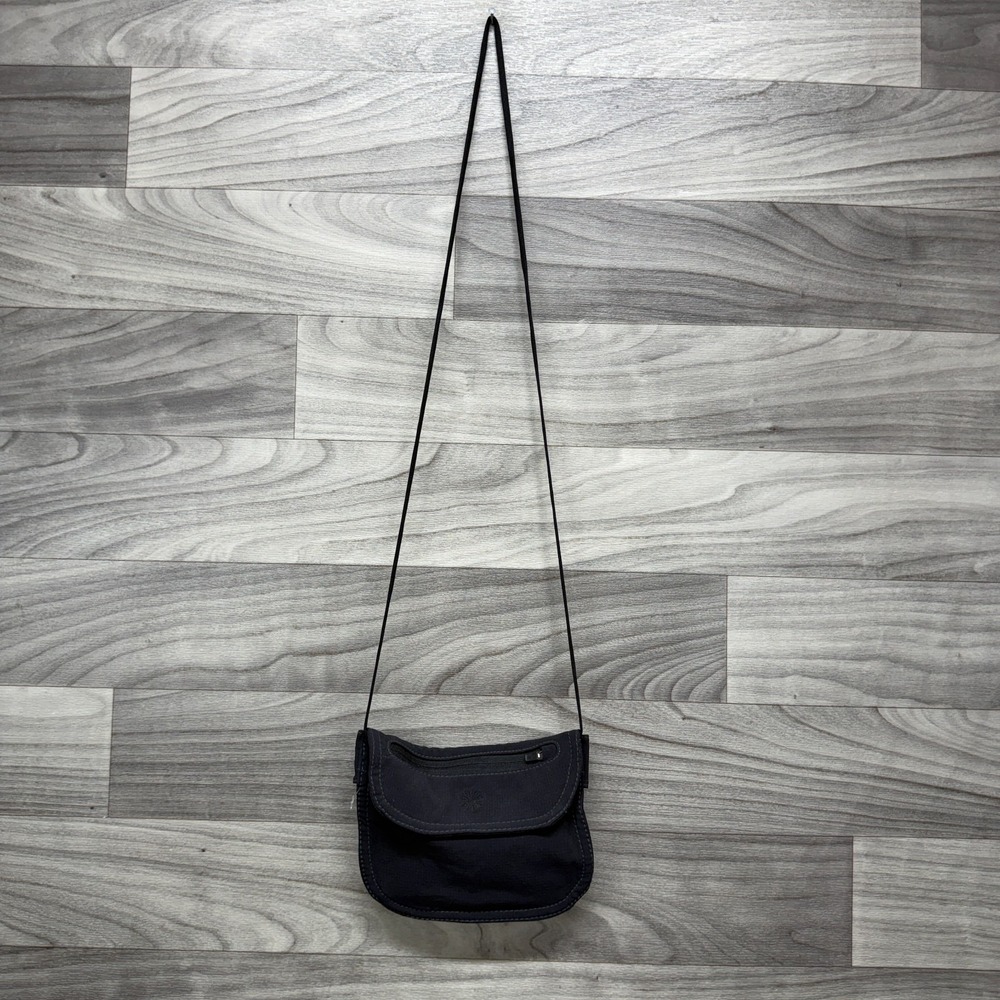 Athleta Crossbody Women's Black Nylon Blend Stretch Travel Festival Zip Pocket